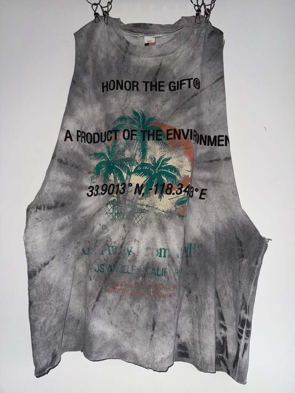 Honor The Gift Tie Dye Environment Graphic Tank Top Size Small